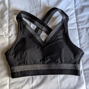Gymshark Black Sports Bra in size XS